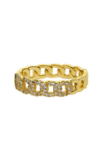 Cuban 18k Ring adjustable