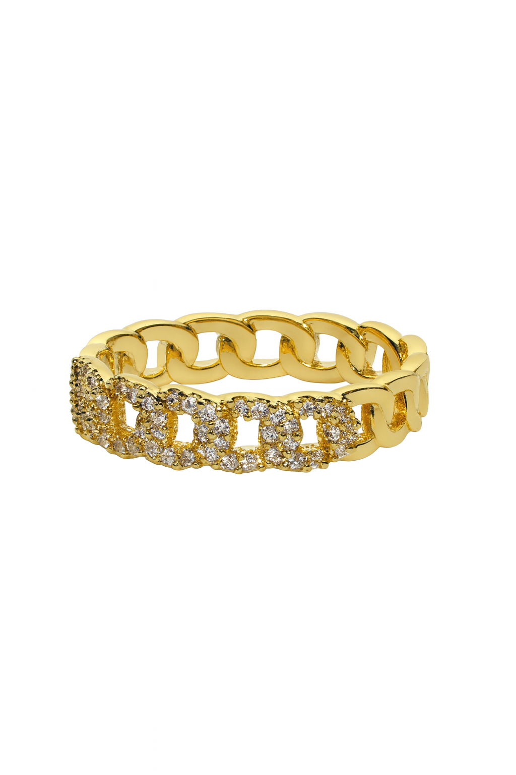 Cuban 18k Ring adjustable