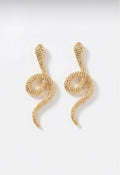 Snake 14k plated earrings