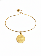 24k Plated Allah x Ayat ul Kursi Pendant